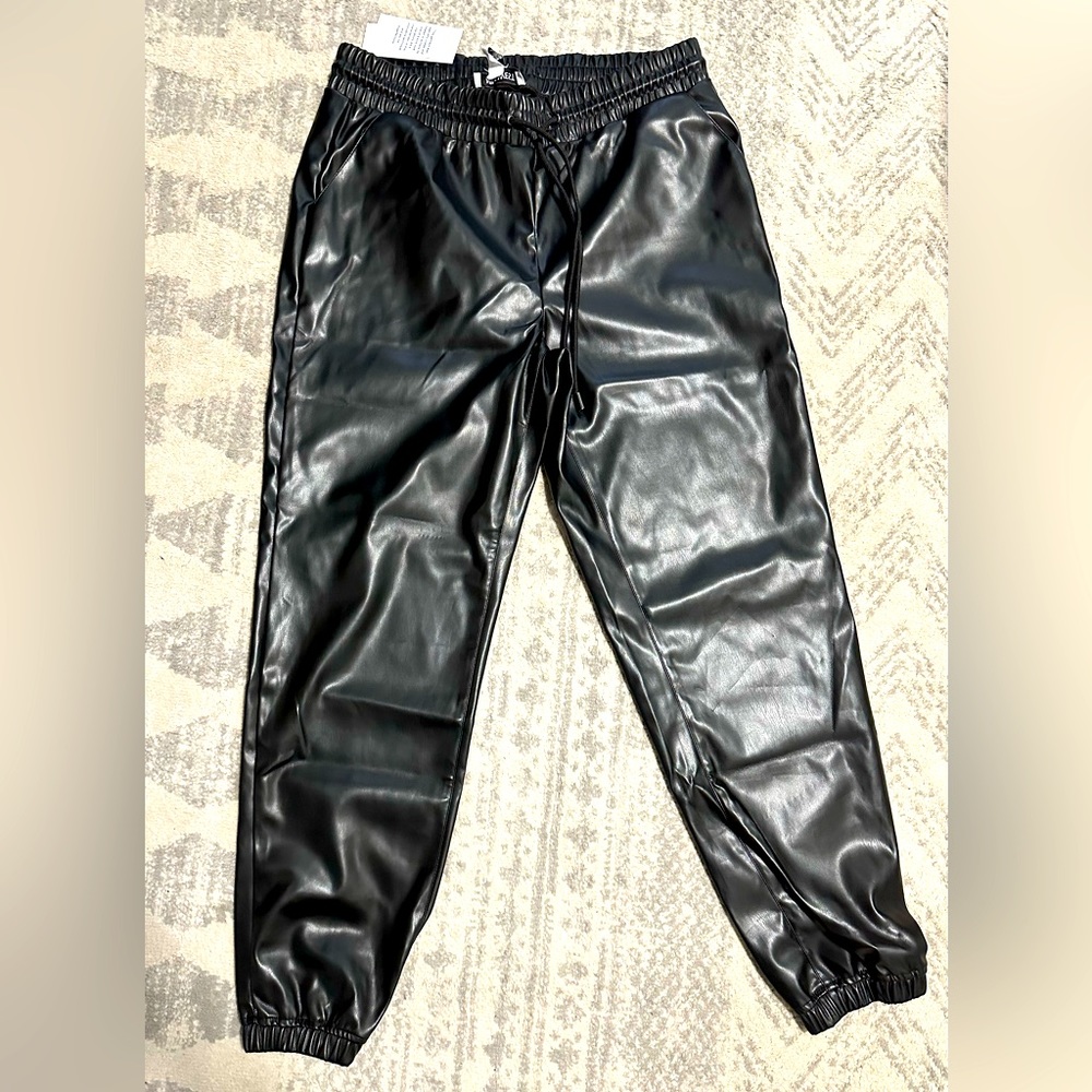 Nine West Jogger Style Pleather Pants